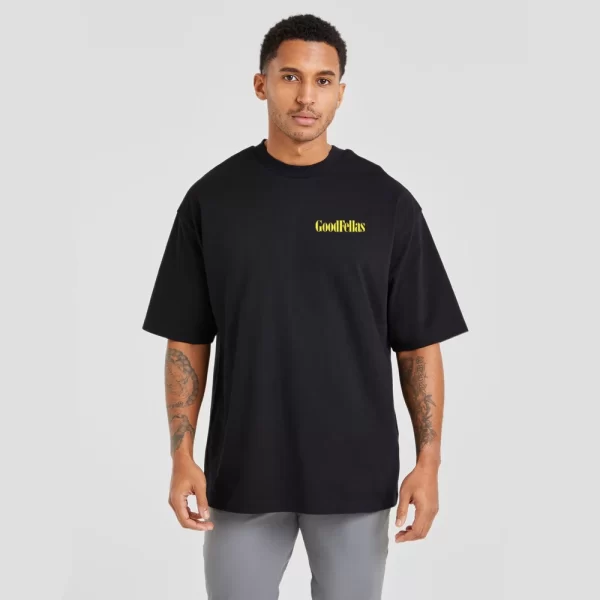 Playera DripCULTURE Oversized "GoodFellas" Negro