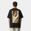 Playera DripCULTURE Oversized “Nacimiento de Adán” Negro