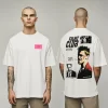 Playera DripCULTURE Oversized “Fight Club” Blanca