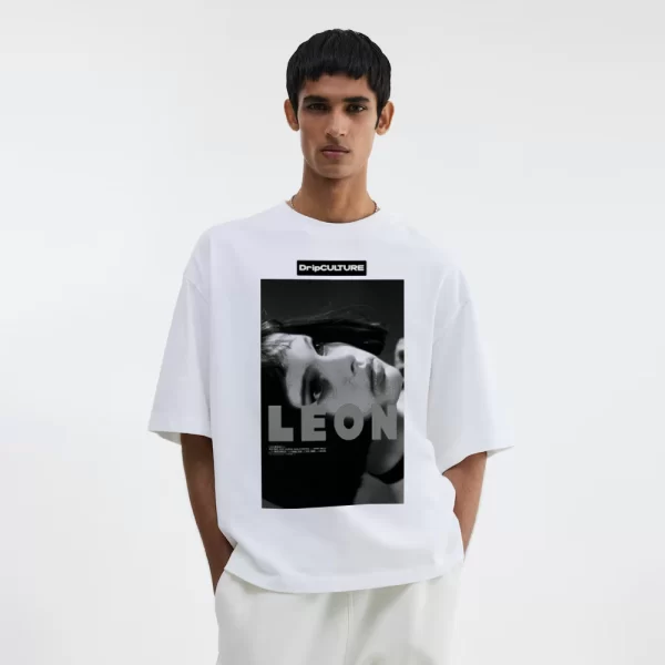 Playera DripCULTURE Oversized “Natalie” Blanca